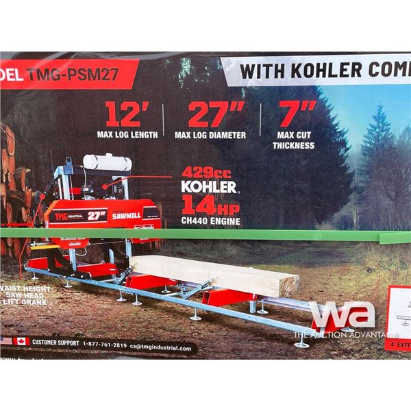 TMG 27 IN. CUTTING CAPACITY PORTABLE SAWMILL