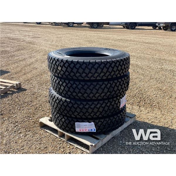 (4) KAPSEN 11R24.5 HS217 16 PR TIRES