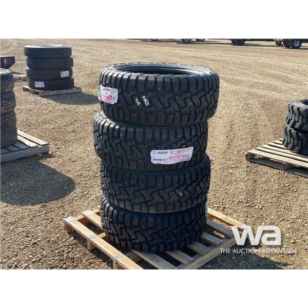 (4) HAIDA 33X12.50R22LT HD878R/T TIRES