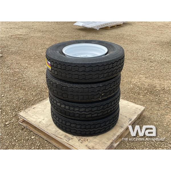 (4) ST235/80R16 GRIZZLY TIRES & RIMS