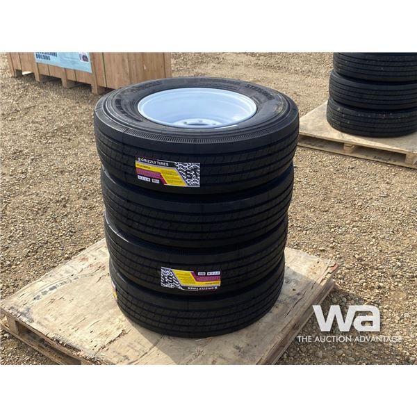 (4) ST235/80R16 GRIZZLY TIRES & RIMS