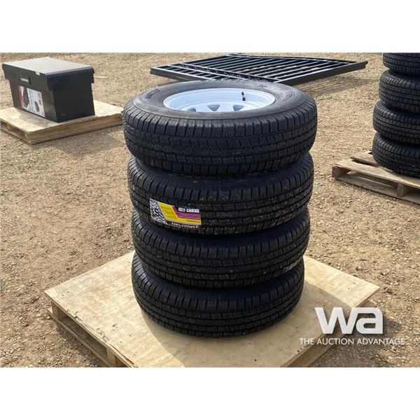 (4) ST235/80R16 GRIZZLY TIRES & RIMS