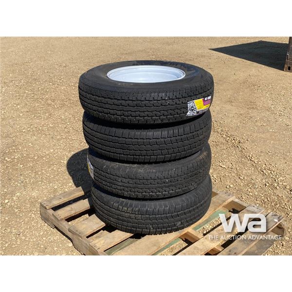 (4) ST235/80R16 GRIZZLY TIRES & RIMS