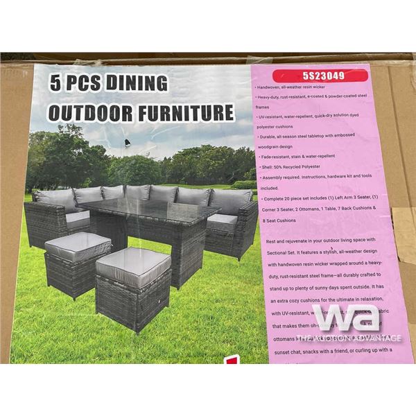 (5) PCS. OUTDOOR DINING FURNITURE