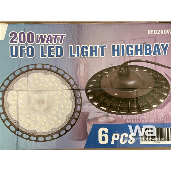 (6) 200W LED LIGHT HIGHBAY
