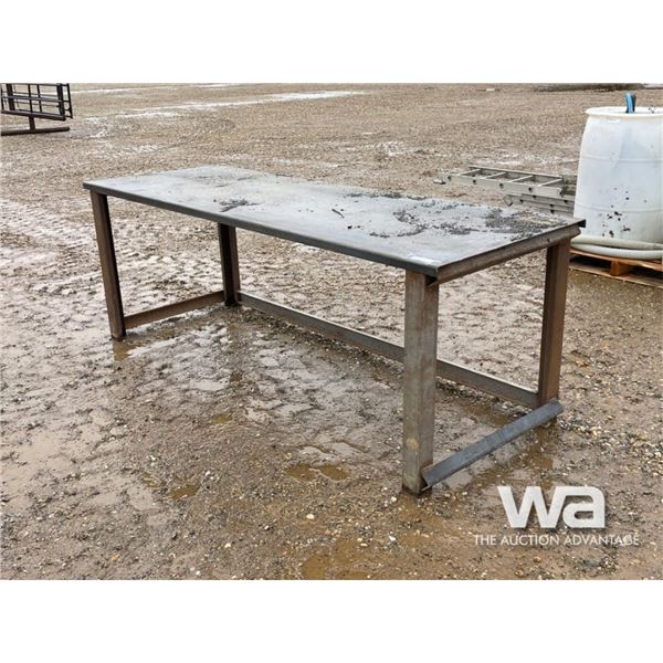 7.5 FT. HEAVY DUTY STEEL WORK TABLE