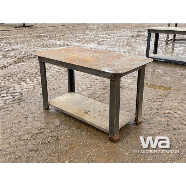 58 IN. HEAVY DUTY STEEL WORK TABLE