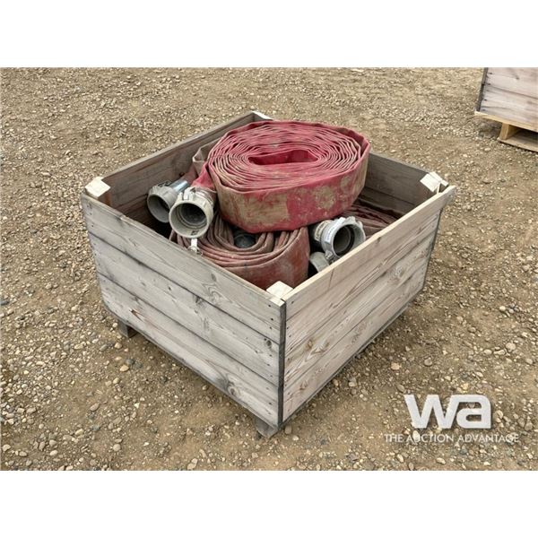 (9) ROLLS OF 50 FT., 3 FT. LAYFLAT HOSE