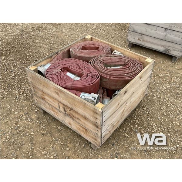(9) ROLLS OF 50 FT., 3 IN. LAYFLAT HOSE