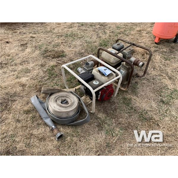 (2) HONDA GX120 2 IN. WATER PUMPS