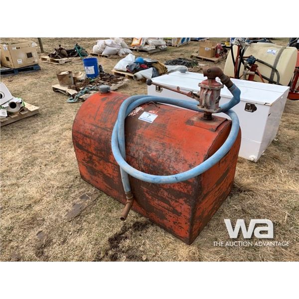 135 GAL. FUEL TANK W/ HAND PUMP