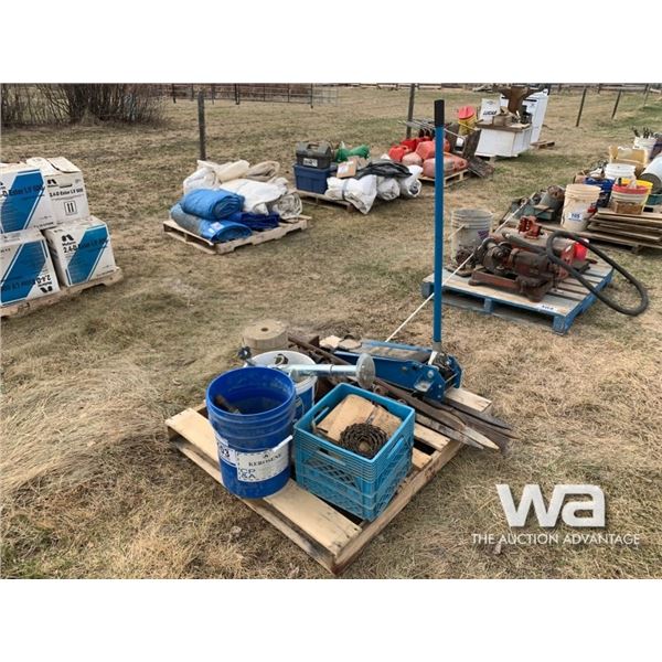 FLOOR & TRAILER JACKS, ROLLER CHAIN, LOAD STRAPS