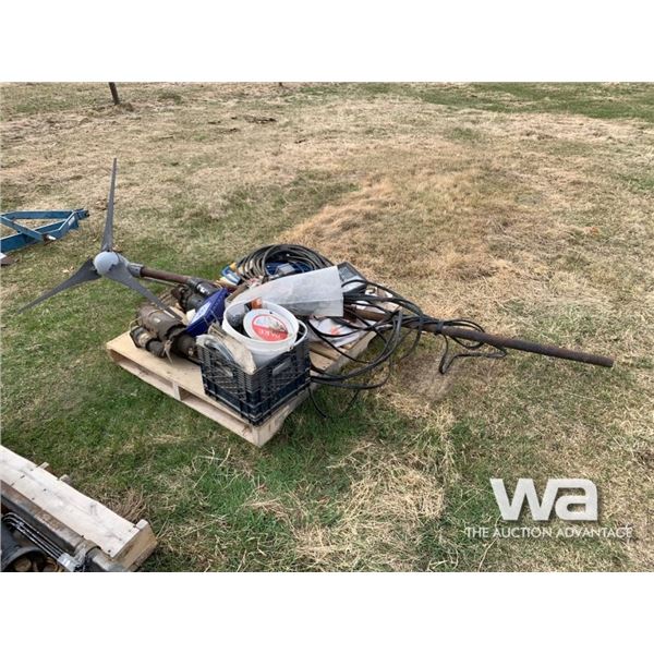 WEATHER VANE, STARTER, INSULATORS,SOLAR PANELS