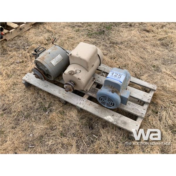 (3) ELECTRIC MOTORS
