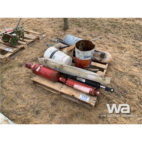 (3) HYD RAMS, SMALL CYLINDER, COLTER & PARTS