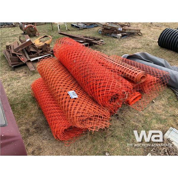 ROLLS OF SNOW FENCE