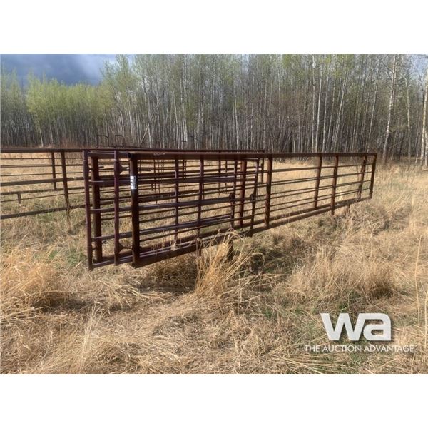 (2) FREESTANDING 5X24 FT. LIVESTOCK PANELS & GATE