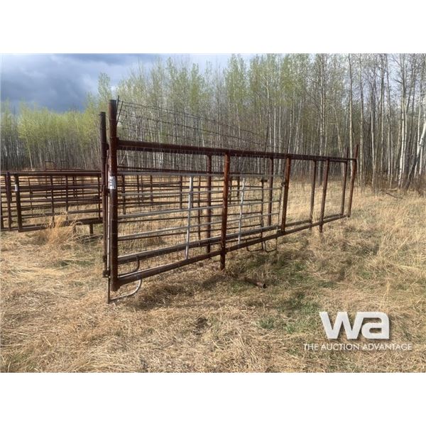 (2) FREESTANDING 6X24 FT. & 12 FT. GATE LIVESTOCK