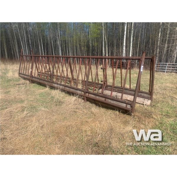 (2) FREESTANDING LIVESTOCK 27 FT. FEEDER PANELS