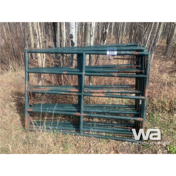 (4) GREEN 6 FT. LIVESTOCK GATES