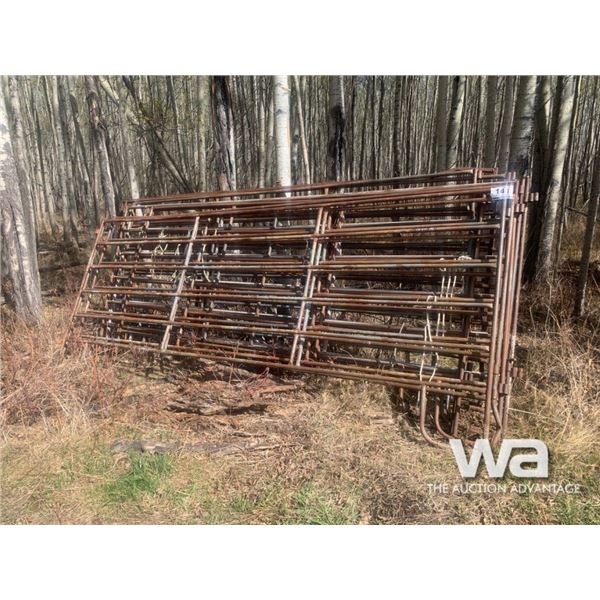 (10) GREY 12 FT. LIVESTOCK PANELS