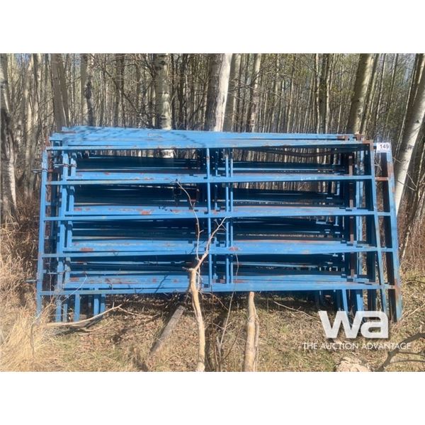 (21) BLUE 9 FT. LIVESTOCK PANELS