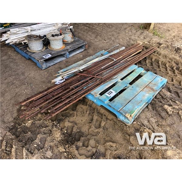 (20) STEEL FENCE POSTS