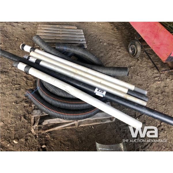 WEEPING TILE, PLATIC POSTS