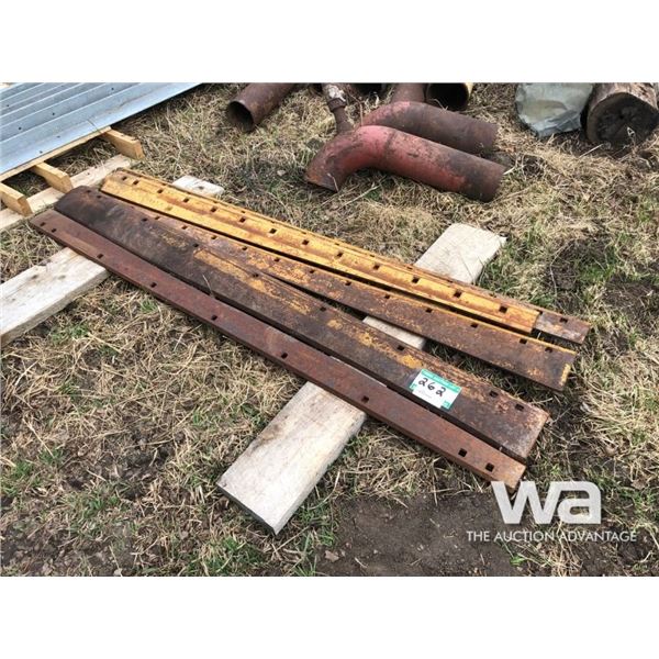 (5) GRADER BLADES & PIPE