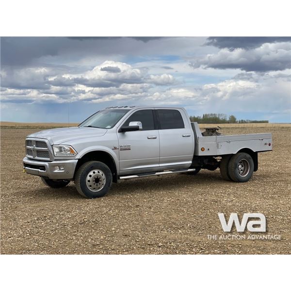 2017 DODGE 3500 HD CREW CAB FLATDECK PICKUP