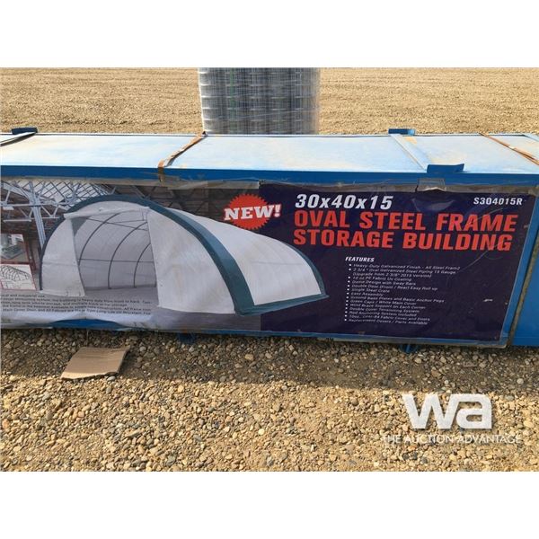 30 X 40 X 15 FT.  SINGLE TRUSS TARP SHED