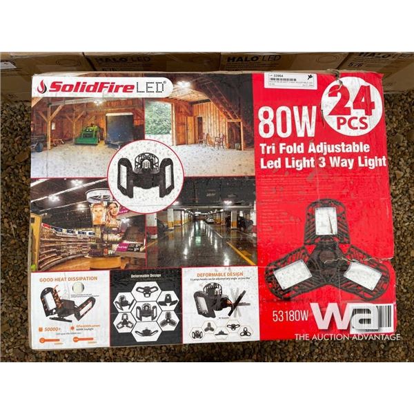 (24) SOLIDFIRE 80 WATT 3 WAY ADJUSTABLE LED LIGHT