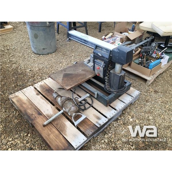 EATON 10" RADIAL ARM SAW & 1/2" DRILL