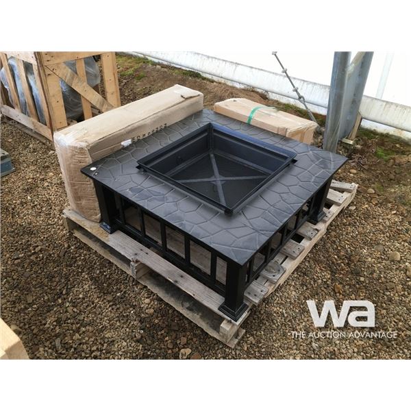 DECK FIRE PLACE, CASTER WHEELS, DOG RAMP