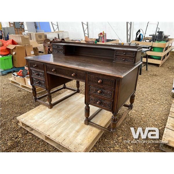 ANTIQUE BANKERS DESK