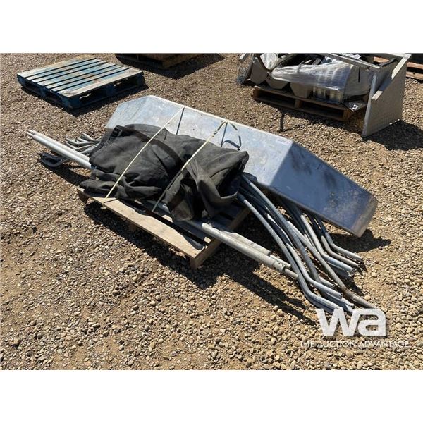 ALUMINUM TRUCK BUMPER, END DUMP HOOPS & TARP