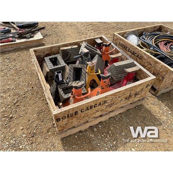 JACK STANDS, WHEEL CHOCKS