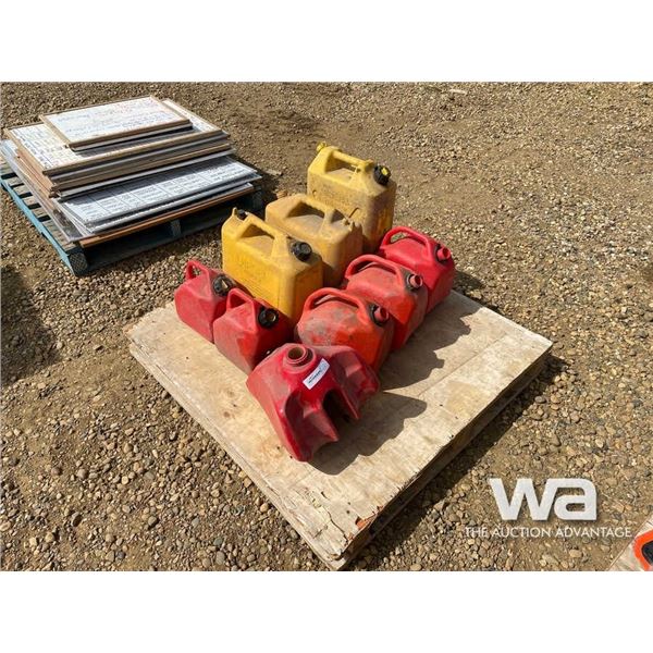 (7) JERRY CANS, MOTORCYCLE FUEL TANK