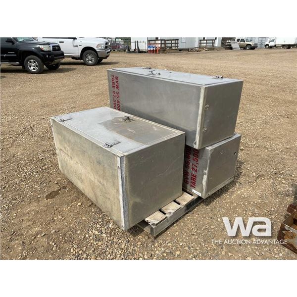 (3) TRUCK ALUMINUM TOOL BOXES