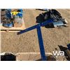 Image 6 : GRAY RAIN TARP, AIR HOSE, ASSORTED TOOLS