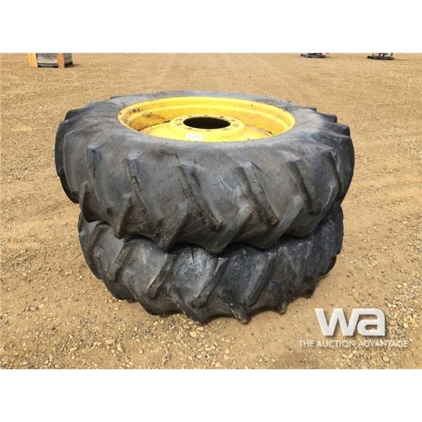 (2) 18.4-38 DUAL TIRES ON JD RIMS