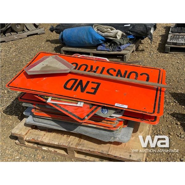 QUANTITY OF CONSTRUCTION SIGNS