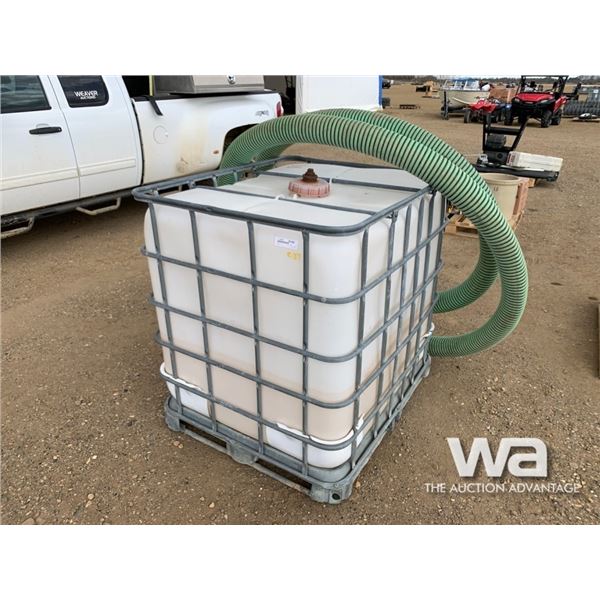 250L WATER TOTE 4" SUCTION HOSE