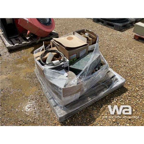 PALLET OF SHOP PARTS, REFLECTOR LIGHTS