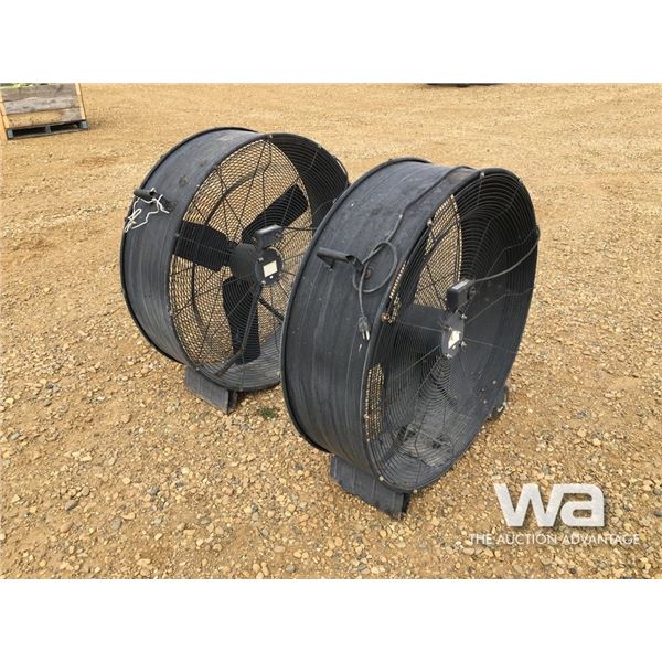 (2) 36" 2-SPEED FANS