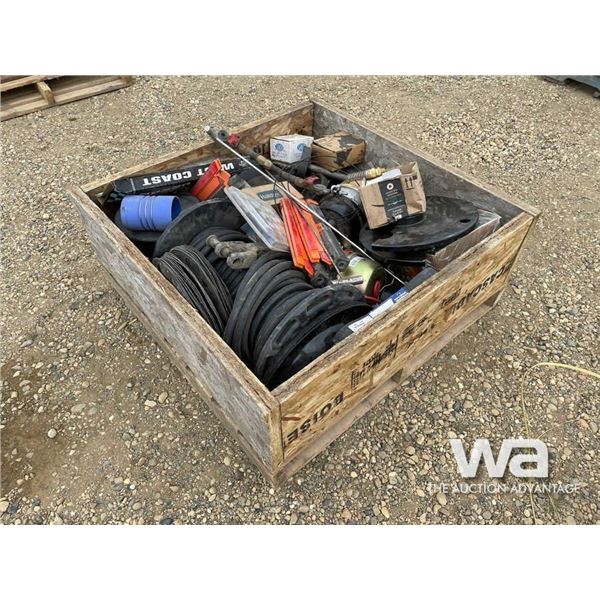 PRESSURE HOSE REEL, WHEEL NUTS, BRAKE PODS