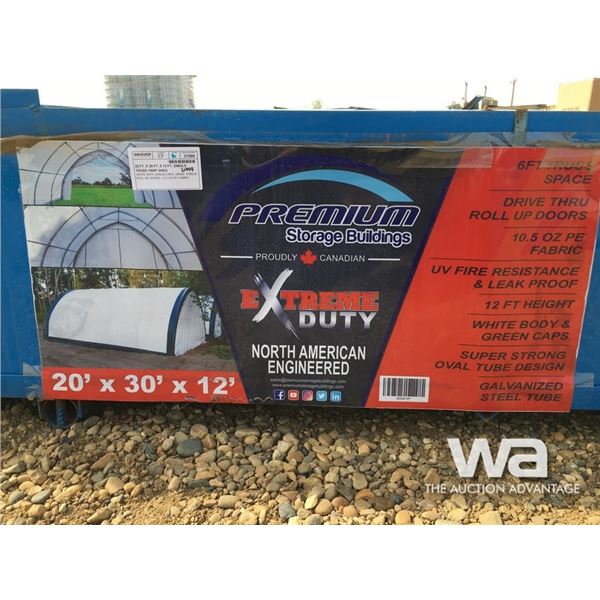 20 X 30 X 12 FT. SINGLE TRUSS TARP SHED