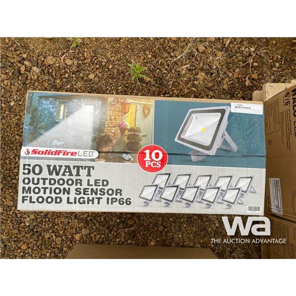 (10) SOLIDFIRE 50 WATT MOTION SENSOR LED LIGHT