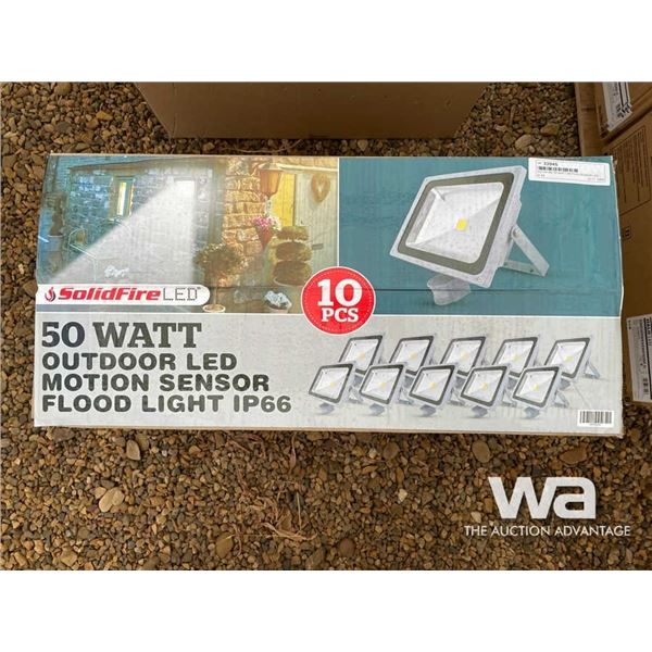 (10) SOLIDFIRE 50 WATT MOTION SENSOR LED LIGHT