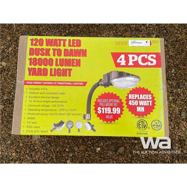 (4) 120 WATT LED YARD LIGHT